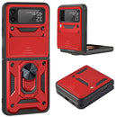 For Samsung Galaxy Z Flip3 5G Sliding Camera Cover Design TPU+PC Protective Case(Red)