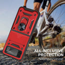 For Samsung Galaxy Z Flip3 5G Sliding Camera Cover Design TPU+PC Protective Case(Red)