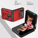 For Samsung Galaxy Z Flip3 5G Sliding Camera Cover Design TPU+PC Protective Case(Red)