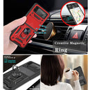 For Samsung Galaxy Z Flip3 5G Sliding Camera Cover Design TPU+PC Protective Case(Red)