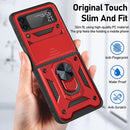 For Samsung Galaxy Z Flip3 5G Sliding Camera Cover Design TPU+PC Protective Case(Red)