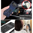 For Samsung Galaxy Z Flip3 5G Sliding Camera Cover Design TPU+PC Protective Case(Blue)