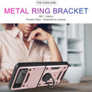 For Samsung Galaxy Z Flip3 5G Sliding Camera Cover Design TPU+PC Protective Case(Rose Gold)