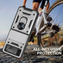 For Samsung Galaxy Z Flip3 5G Sliding Camera Cover Design TPU+PC Protective Case(Silver)