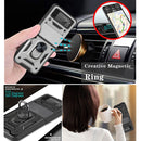 For Samsung Galaxy Z Flip3 5G Sliding Camera Cover Design TPU+PC Protective Case(Silver)