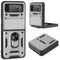 For Samsung Galaxy Z Flip3 5G Sliding Camera Cover Design TPU+PC Protective Case(Silver)