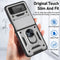 For Samsung Galaxy Z Flip3 5G Sliding Camera Cover Design TPU+PC Protective Case(Silver)