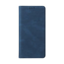 Simple Suction Closure Horizontal Flip Leather Case with Holder & Card Slot & Wallet For iPhone 13 Pro Max(Blue)