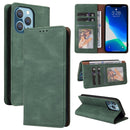 Simple Suction Closure Horizontal Flip Leather Case with Holder & Card Slot & Wallet For iPhone 13 Pro Max(Green)