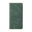 Simple Suction Closure Horizontal Flip Leather Case with Holder & Card Slot & Wallet For iPhone 13 Pro Max(Green)