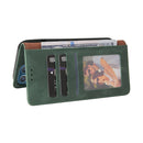 Simple Suction Closure Horizontal Flip Leather Case with Holder & Card Slot & Wallet For iPhone 13 Pro Max(Green)