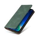 Simple Suction Closure Horizontal Flip Leather Case with Holder & Card Slot & Wallet For iPhone 13 Pro Max(Green)