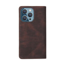Simple Suction Closure Horizontal Flip Leather Case with Holder & Card Slot & Wallet For iPhone 13 Pro Max(Brown)