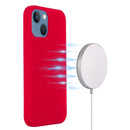 Shockproof Silicone Magnetic Magsafe Case For iPhone 13(Red)