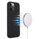 Shockproof Silicone Magnetic Magsafe Case For iPhone 13 Pro Max(Black)