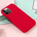 For iPhone 13 Pro Max Shockproof Silicone Magnetic Magsafe Case (Red)