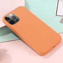 For iPhone 13 Pro Max Shockproof Silicone Magnetic Magsafe Case (Orange)