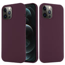 For iPhone 13 Pro Max Shockproof Silicone Magnetic Magsafe Case (Plum Color)