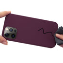 For iPhone 13 Pro Max Shockproof Silicone Magnetic Magsafe Case (Plum Color)