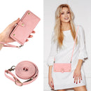 PU + TPU Horizontal Flip Leather Case with Holder & Card Slot & Wallet & Lanyard For iPhone 13 Pro(Pink)