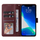 Multifunctional Horizontal Flip Leather Case, with Three Card Slot & Holder & Photo Frame & Lanyard For iPhone 13 mini(Red Wine)
