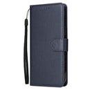 Multifunctional Horizontal Flip Leather Case, with Three Card Slot & Holder & Photo Frame & Lanyard For iPhone 13 mini(Navy)