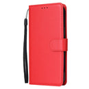 Multifunctional Horizontal Flip Leather Case, with Three Card Slot & Holder & Photo Frame & Lanyard For iPhone 13 Pro(Red)