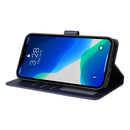 Multifunctional Horizontal Flip Leather Case, with Three Card Slot & Holder & Photo Frame & Lanyard For iPhone 13 Pro Max(Navy)