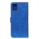 For Galaxy A51 Crocodile Texture Horizontal Flip Leather Case with Holder & Card Slots & Wallet(Blue)