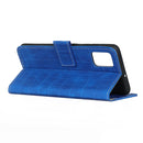 For Galaxy A51 Crocodile Texture Horizontal Flip Leather Case with Holder & Card Slots & Wallet(Blue)