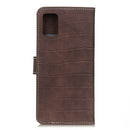 For Galaxy A51 Crocodile Texture Horizontal Flip Leather Case with Holder & Card Slots & Wallet(Brown)