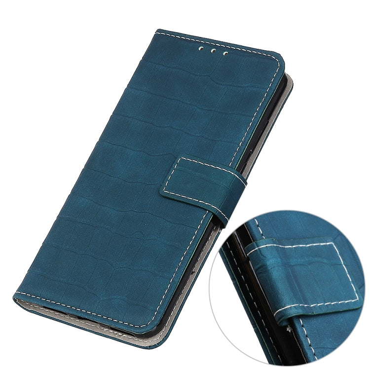 For Galaxy A51 Crocodile Texture Horizontal Flip Leather Case with Holder & Card Slots & Wallet(Green)