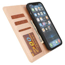 For iPhone 13 Pro Ultra-thin Separable Magnetic Horizontal Flip Leather Case with Card Slot & Wallet (Gold)