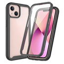 Starry Sky Solid Color Series Shockproof PC + TPU Case with PET Film For iPhone 13(Black)