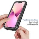 Starry Sky Solid Color Series Shockproof PC + TPU Case with PET Film For iPhone 13(Black)