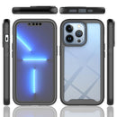 Starry Sky Solid Color Series Shockproof PC + TPU Case with PET Film For iPhone 13 Pro(Black)