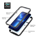 Starry Sky Solid Color Series Shockproof PC + TPU Case with PET Film For iPhone 13 Pro Max(Black)