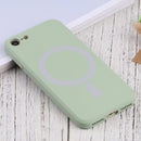 Silicone Full Coverage Shockproof Magsafe Case For iPhone SE 2022 / SE 2020 / 7 / 8(Green)