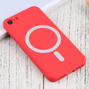 Silicone Full Coverage Shockproof Magsafe Case For iPhone SE 2022 / SE 2020 / 7 / 8(Red)