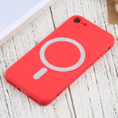 Silicone Full Coverage Shockproof Magsafe Case For iPhone SE 2022 / SE 2020 / 7 / 8(Red)