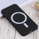 Silicone Full Coverage Shockproof Magsafe Case For iPhone SE 2022 / SE 2020 / 7 / 8(Black)