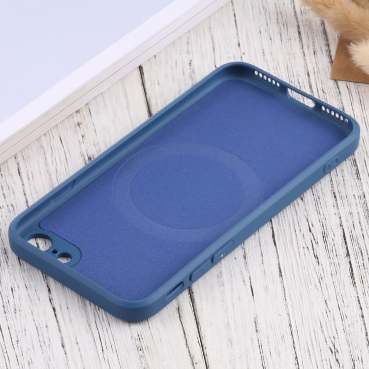 Silicone Full Coverage Shockproof Magsafe Case For iPhone SE 2022 / SE 2020 / 7 / 8(Blue)