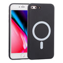 Silicone Full Coverage Shockproof Magsafe Case For iPhone 7 Plus / 8 Plus(Black)