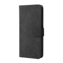 For OPPO Realme C21Y Solid Color Skin Feel Magnetic Buckle Horizontal Flip Calf Texture PU Leather Case with Holder & Card Slots & Wallet(Black)