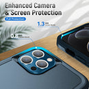 Pioneer Armor Heavy Duty Shockproof Phone Case For iPhone 12 / 12 Pro(Blue)