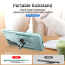 For Samsung Galay S21 FE Pioneer Armor Heavy Duty PC + TPU Shockproof Case with Holder(Green)