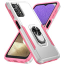 For Samsung Galay A32 4G Pioneer Armor Heavy Duty PC + TPU Shockproof Case with Holder(White)