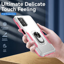 For Samsung Galay A32 4G Pioneer Armor Heavy Duty PC + TPU Shockproof Case with Holder(White)