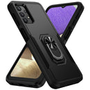 For Samsung Galay A32 4G Pioneer Armor Heavy Duty PC + TPU Shockproof Case with Holder(Black)