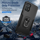 For Samsung Galay A32 4G Pioneer Armor Heavy Duty PC + TPU Shockproof Case with Holder(Black)